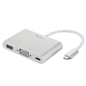 Benks Adapter Type-C - USB 3.0 + VGA + Type-C 