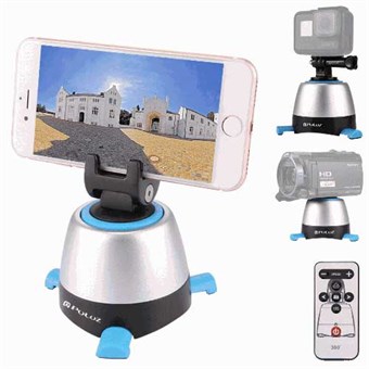 PULUZ® Electronic 360° Panorama kolmijalan Head kaukosäätimellä GoProlle/älypuhelimelle/kameralle