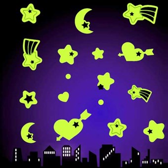 Valoisa tarra huoneeseen