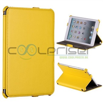 Nahkainen iPad Mini -kotelo (keltainen)