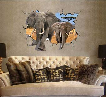 Seinätarrat - Elephant 3D