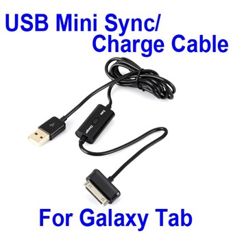 2in1 USB-synkronointi- / laturikaapeli Galaxy Tab -laitteelle