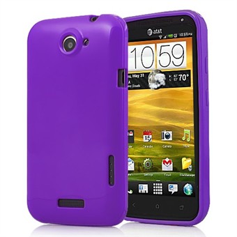 HTC ONE X - silikonikuori (violetti)