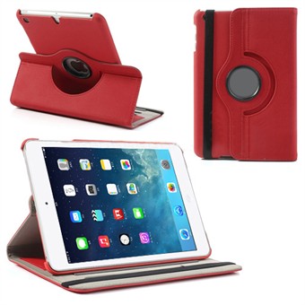 Pyörivä tekstiilikotelo - iPad Mini 1/2/3 (punainen)