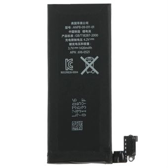 IPhone 4 ladattava 3,7 V / 1420 mAh litiumioniakku