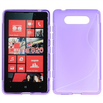 S-Line silikonikuori - Lumia 820 (violetti)