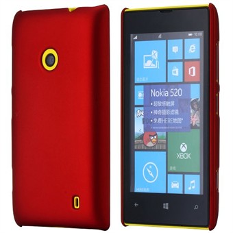 Yksinkertainen muovikuori Lumia 520:lle (punainen)