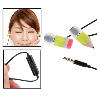 Magic Pencil -kuulokkeet mikrofonilla (keltainen)