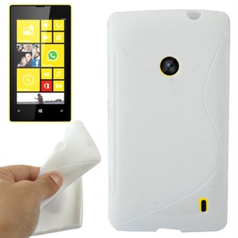S-Line silikonisuojus Lumia 520 (valkoinen)