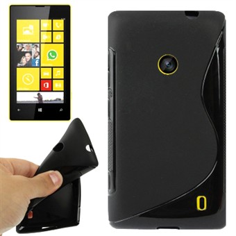 S-Line silikonisuojus Lumia 520 (musta)