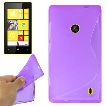 S-Line silikonisuojus Lumia 520 (violetti)