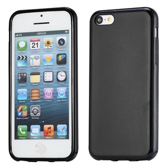 Yksinkertainen silikonikuori - iPhone 5C (musta)