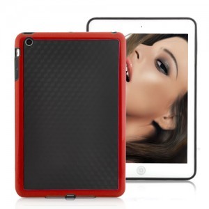 Musta etupaneeli iPad Mini 1 (punainen)