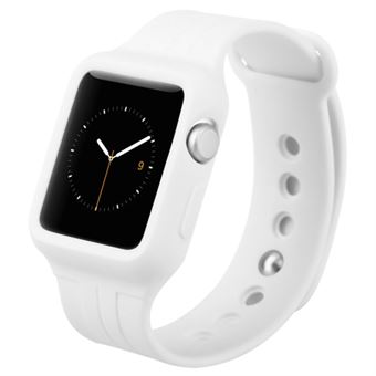 Baseus TPU / silikonikelloranneke Apple Watch Sport 38 mm - valkoinen