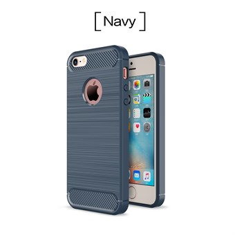 Paras voittaja muovi- ja silikonikuori iPhone 5 / iPhone 5S / iPhone SE 2013 - Navy