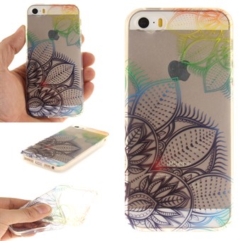 Modernin taiteen silikonikuori iPhone 5 / iPhone 5S / iPhone SE 2013 - Patar kukka