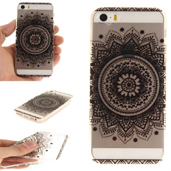 Modernin taiteen silikonikuori iPhone 5 / iPhone 5S / iPhone SE 2013 - Henna