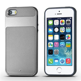 Caseology muovi- ja silikonikuori iPhone 5 / iPhone 5S / iPhone SE 2013 -puhelimelle - harmaa