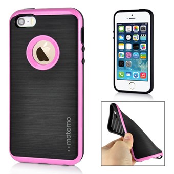 Motomo Smart silikonikuori iPhone 5/5S/SE -puhelimelle - Pinkki