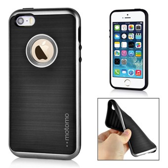 Motomo Smart silikonikuori iPhone 5 / iPhone 5S / iPhone SE 2013 - harmaa
