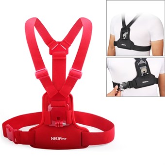 NEOPINE GoPro Hero 1/2/3/4 rintahihna - punainen