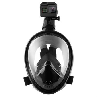Puluz® Full Dry Snorkkel Mask for GoPro - Small/Medium - Musta