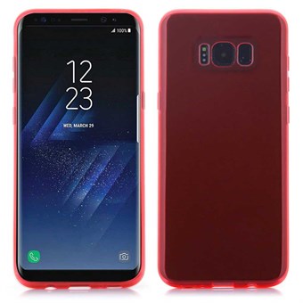 Silikoni-kunniakuori Samsung Galaxy S8 -puhelimelle - punainen