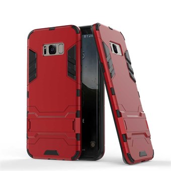 Space Hardcase muoviin ja TPU Samsung Galaxy S8 - Punainen