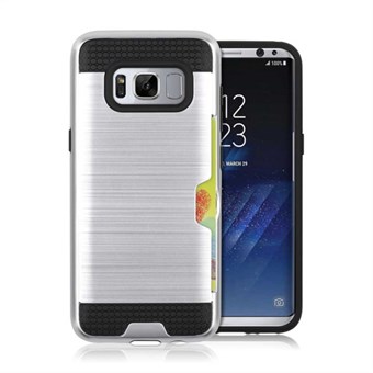 Viileä TPU-liukukansi ja muovi Samsung Galaxy S8: lle - hopea