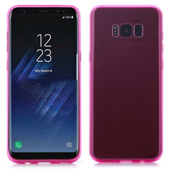 Kiinteä TPU-kuori Samsung Galaxy S8 Plus -puhelimelle - ruusunpunainen