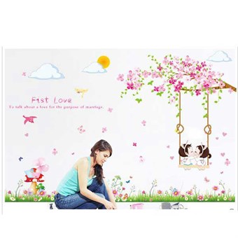 TipTop seinätarrat Kaunis kukkiva kukkapuu