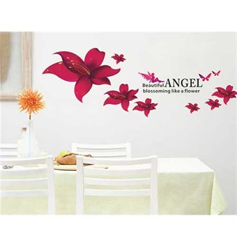 TipTop Seinätarrat 45x60cm AY Angel Flower Print
