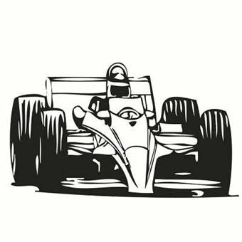 TipTop seinätarrat Formula Car Design 