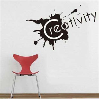 TipTop seinätarrat Ympäristöystävällinen Moto Creativity Pattern -seinämaalaus