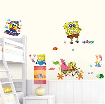 TipTop seinätarrat Söpö Spongebob SquarePants -sarjakuvakuvio 