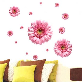TipTop seinätarrat (Pink Daisies)