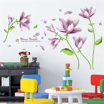 TipTop seinätarrat Tyylikäs kukkakimppukuvio
