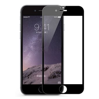 Räjähdyssuojattu iPhone 7 / iPhone 8 / iPhone SE Täysi peittävä karkaistu lasi mustalla reunalla