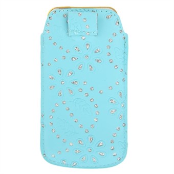 Pull Tab Case - Baby Blue (bling-versio) iPhone 5 / iPhone 5S / iPhone SE 2013