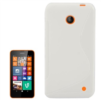 S-Line silikonikuori - Nokia 630 (valkoinen)