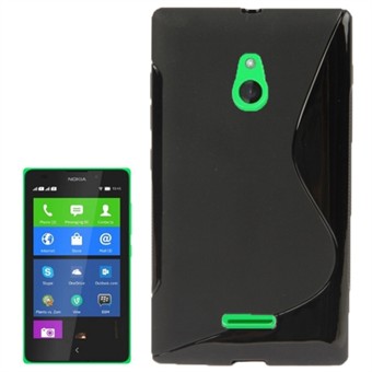 S-Line silikonikuori - Nokia XL (musta)