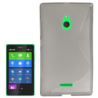 S-Line silikonikuori - Nokia XL (harmaa)