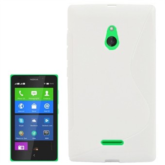 S-Line silikonikuori - Nokia XL (valkoinen)