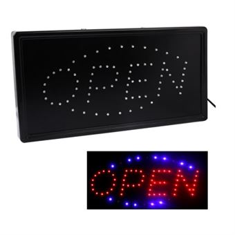 Kyltti valolla - Avaa & Sulje