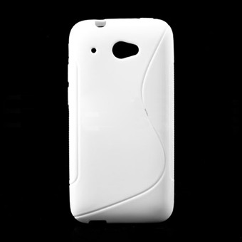 S-Line silikonikuori - HTC 601 Zara (valkoinen)