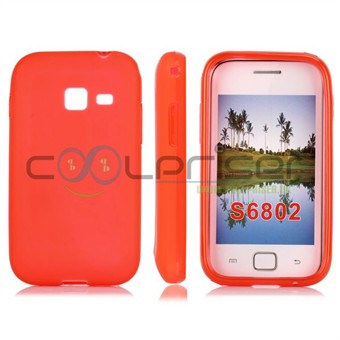 Galaxy ACE Duos Simple Silicone Cover (punainen)