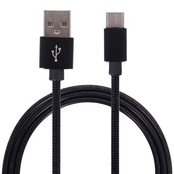 Metallikaapeli USB Type C 3.1 - USB Type A 2.0 / 1m - musta