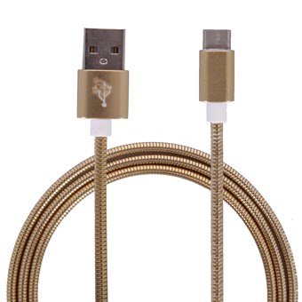 Metallikaapeli USB Type C 3.1 - USB Type A 2.0 / 1m - Gold