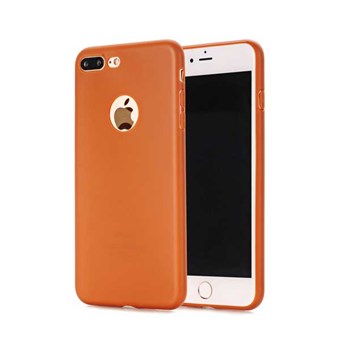 Ohut suojakuori iPhone 7 Plus / iPhone 8 Plus -puhelimelle - ruskea oranssi