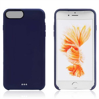 Matta TPU-suoja iPhone 7 Plus / iPhone 8 Plus -puhelimelle - sininen